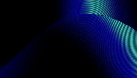Beautiful abstract wave technology black background with blue light digital Stock Illustration