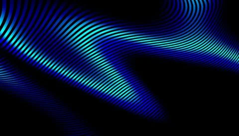 Beautiful abstract wave technology black background with blue light digital e Stock Illustration