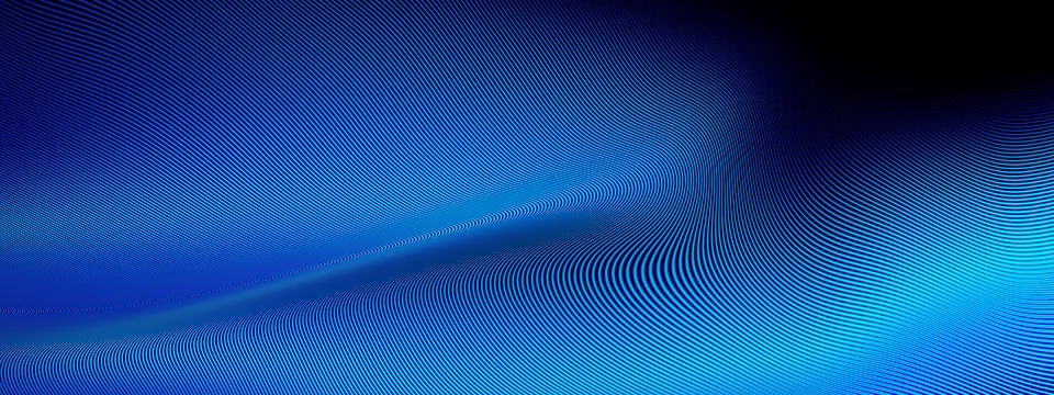 Beautiful abstract wave technology black background with blue light digital e Stock Illustration