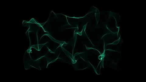 Beautiful abstract wave technology digital network background with green li.. Stockillustratie