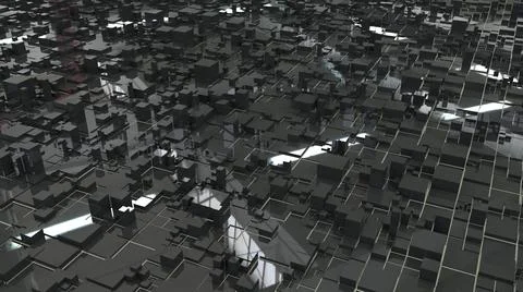 A beautiful abstraction with lots of gray rectangular elements.  Stock Photos