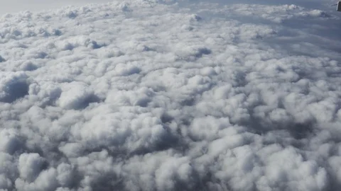 BEAUTIFUL AEREAL VIEW OF CLOUDY SKY FROM AIRPLANE Stock Footage 108794859