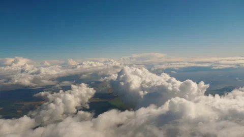 Beautiful aerial cloudscape Stock Footage 140612388