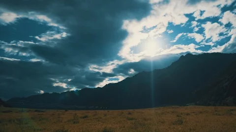 Beautiful aerial timelapse in the mountains. Stock Footage 111445751