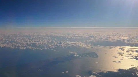 Beautiful aerial view of cloudscape from sky level, showing heaven-like scene Stock Footage 164516951