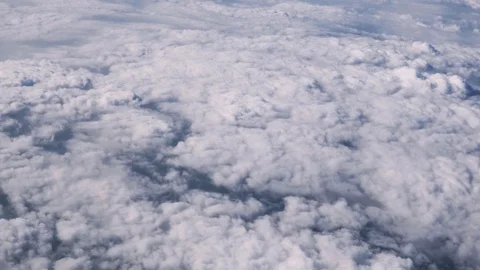 BEAUTIFUL AERIAL VIEW OF CLOUDY SKY FROM AIRPLANE IN ITALY Stock Footage 108812840