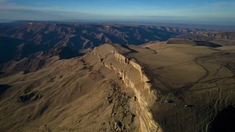 Beautiful aerial view of the high cliffs. Stock Footage 240844701