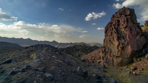 Beautiful aerial view of the high cliffs. Stock Footage 240924863