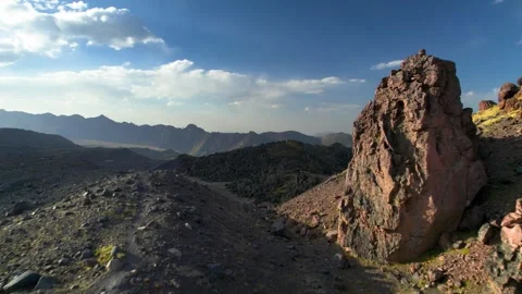 Beautiful aerial view of the high cliffs. Stock Footage 240925550