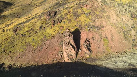 Beautiful aerial view of the high cliffs. Stock Footage 240925822