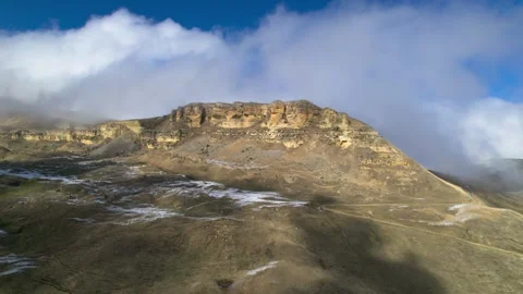 Beautiful aerial view of the high cliffs. Stock Footage 241031643