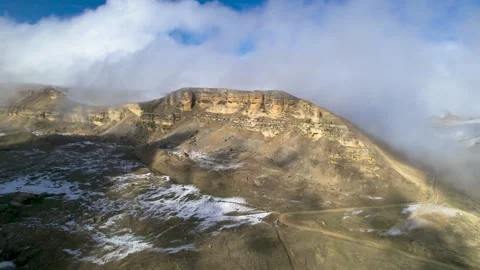 Beautiful aerial view of the high cliffs. Stock Footage 241031753