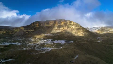 Beautiful aerial view of the high cliffs. Stock Footage 241032365
