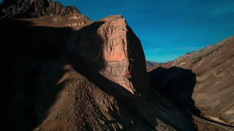 Beautiful aerial view of the high cliffs. Stock Footage 241077426