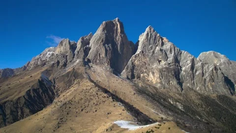 Beautiful aerial view of the high cliffs. Stock Footage 241148998