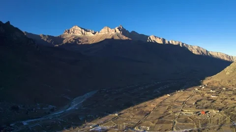 Beautiful aerial view of the high cliffs. Stock Footage 241318577