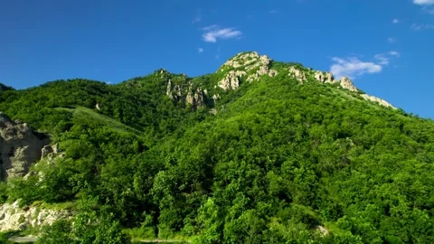 Beautiful aerial view of high cliffs. Stock Footage 250778227