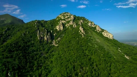 Beautiful aerial view of high cliffs. Stock Footage 250778706