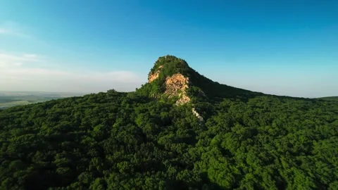 Beautiful aerial view of high cliffs. Stock Footage 250781144