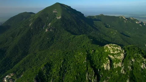 Beautiful aerial view of high cliffs. Stock Footage 250781182