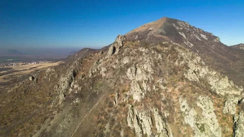 Beautiful aerial view of high cliffs. Stock Footage 263326775