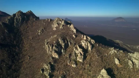 Beautiful aerial view of high cliffs. Stock Footage 263335118