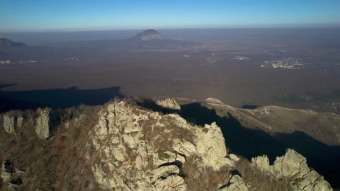 Beautiful aerial view of high cliffs. Stock Footage 263335612