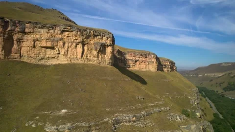 Beautiful aerial view of high cliffs. Stock Footage 263374908