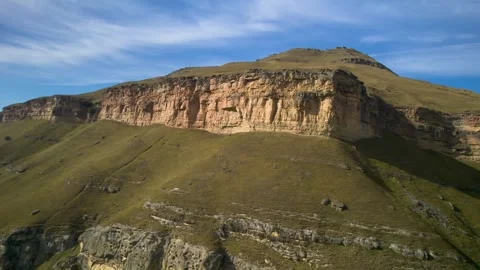 Beautiful aerial view of high cliffs. Stock Footage 263374921