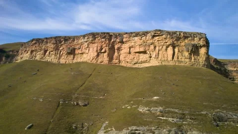 Beautiful aerial view of high cliffs. Stock Footage 263374927