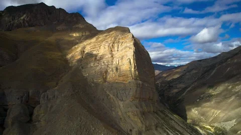 Beautiful aerial view of high cliffs. Stock Footage 263444941