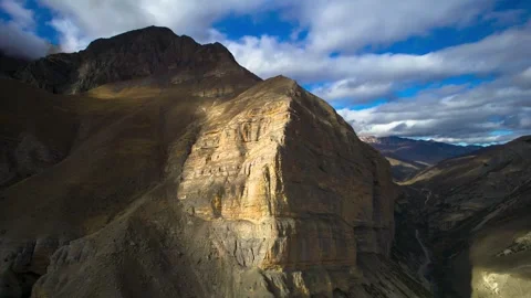 Beautiful aerial view of high cliffs. Stock Footage 263445149