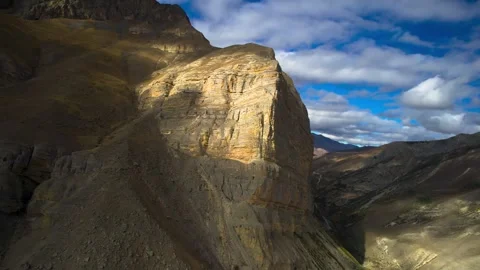 Beautiful aerial view of high cliffs. Stock Footage 263445248
