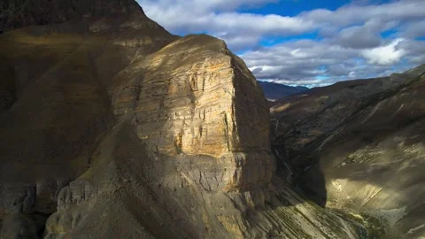 Beautiful aerial view of high cliffs. Stock Footage 263445314
