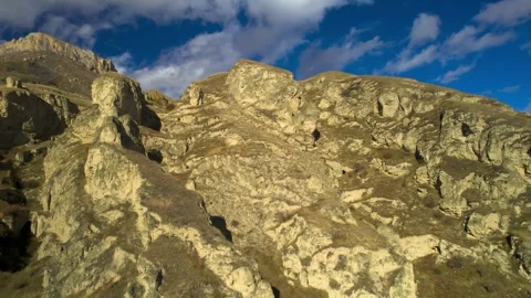 Beautiful aerial view of high cliffs. Stock Footage 263446870