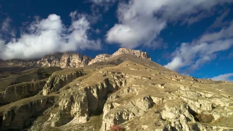 Beautiful aerial view of high cliffs. Stock Footage 263447036