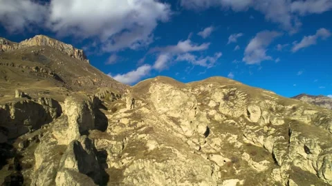 Beautiful aerial view of high cliffs. Stock Footage 263447479