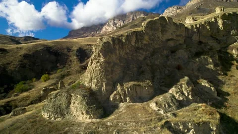 Beautiful aerial view of high cliffs. Stock Footage 263448832
