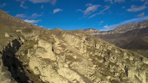 Beautiful aerial view of high cliffs. Stock Footage 263449389