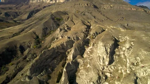 Beautiful aerial view of high cliffs. Stock Footage 263449396