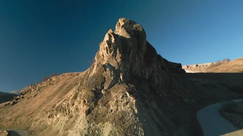 Beautiful aerial view of high cliffs. Stock Footage 274099246
