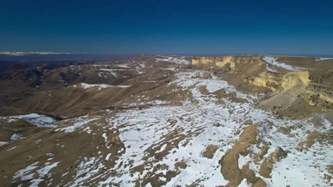 Beautiful aerial view of high cliffs. Stock Footage 274100496