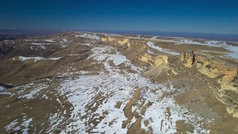 Beautiful aerial view of high cliffs. Stock Footage 274100508