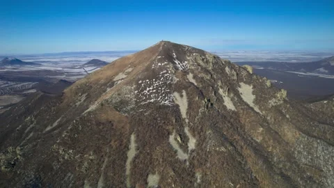 Beautiful aerial view of high cliffs. Stock Footage 284112164