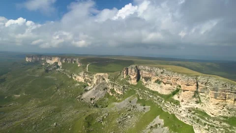 Beautiful aerial view of high cliffs. Stock Footage 284117165