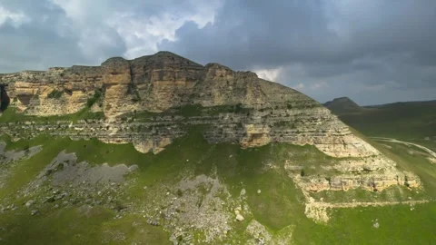 Beautiful aerial view of high cliffs. Stock Footage 284117190