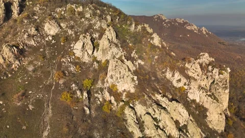 Beautiful aerial view of high cliffs Stock Footage 291952439
