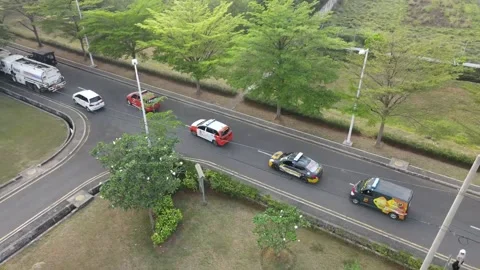 Beautiful aerial view, Hydroelectric power plant project. Stock Footage 205340407