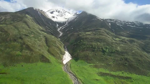 Beautiful aerial view of the mountain gorge. Stock Footage 251069355