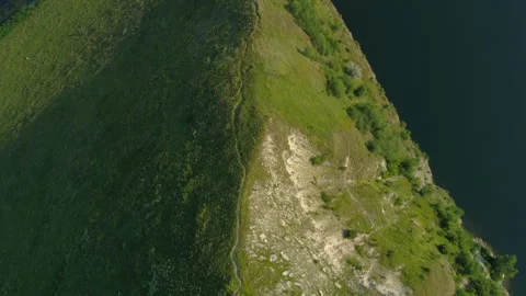 The beautiful aerial view on mountain range Stock Footage 159821313